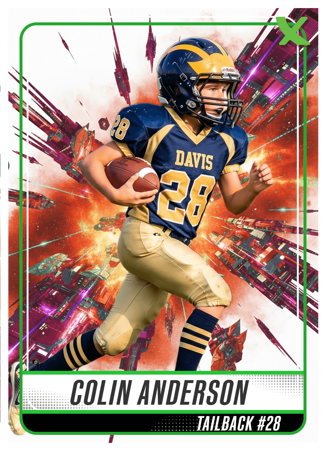 Flex Trading Card — football